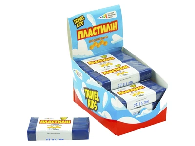 Пластилін восковий 1 шт. 30 г, синій