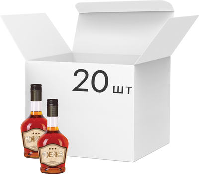 Упаковка спиртного напитка Десна Classic 3* 0.25 л 40% х 20 шт. (4820256584590)