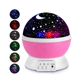 Вращающийся проектор звездного неба, ночной светильник Star Master розовый MX-00006803R
