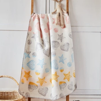 Плед детский хлопковый IDEIA Papaella Baby - 90x120 Сердечко