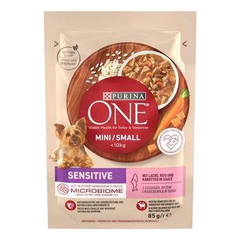 Вологий корм Purina One Mini для контролю ваги собак малих порід з індичкою, морквою та горохом 60шт*85г