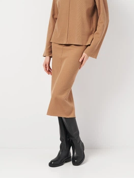 Спідниця міді осіння жіноча Piazza Italia 86519-1092 M Camel (2086519002047)