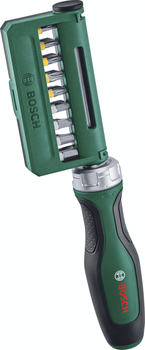 Отвертка Bosch с трещоткой и 18 насадками 1600A02Z9A