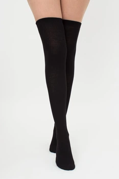 Класичні бавовняні гольфи без малюнка Giulia WB1 CLASSIC 36/40 Black-black