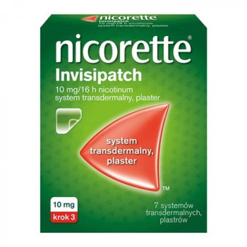 Нікотиновий пластир від нікотинової залежності, Nicorette, 10 мг/7 шт