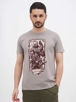 Футболка хлопковая длинная мужская Sol's Imperial Cossack with hawk 11500380/396 XL Серая (3609374950200)
