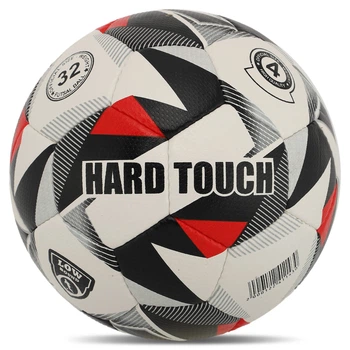 Мяч для футзала №4 PU HYDRO TECHNOLOGY HARD TOUCH Indoor (5 сл., сшитый вручную) (FB-5039_Белый-черный)