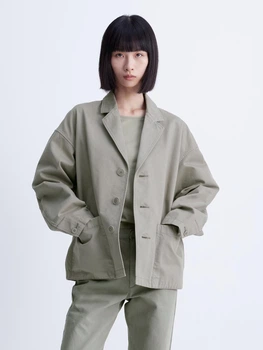 Куртка демисезонная женская Uniqlo 532741440 L Серая (1159820867)