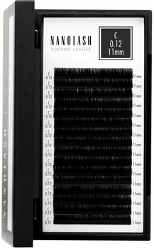 Sztuczne rzęsy Nanolash Volume 0.12 C 11 mm (5905997306300)