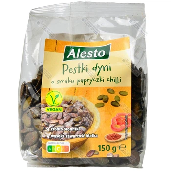 Тыквенные семечки со специями Alesto с перцем чили Pestki dyni 150 г