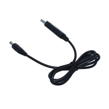 Кабель USB на DC 9В 5.5мм Чорний 100см 1А