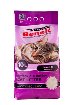 Наповнювач бентонітовий для котячих туалетів Super Benek Компакт Лаванда 10 л (7011095)
