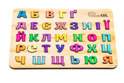 Розвиваюча іграшка PuzzleOK "Абетка" A4 для дітей від 4 років (Арт-11229)