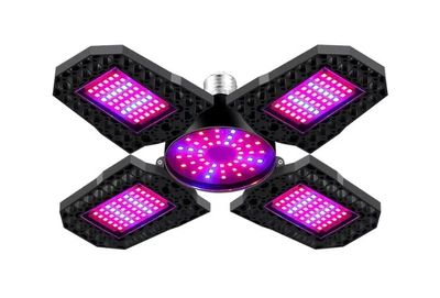 Фитолампа полный спектр E27 фитосветильник для растений 240LED Черный