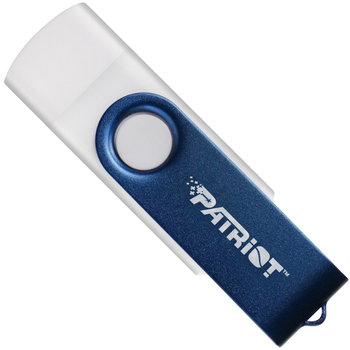 Флеш память USB Patriot Xporter X550 256GB USB 3.2 Gen1 + Type-C Blue/White (PS256GX550AAD)