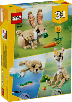 Zestaw klocków LEGO Creator 3 w 1 Uroczy króliczek 326 elementów (31162)