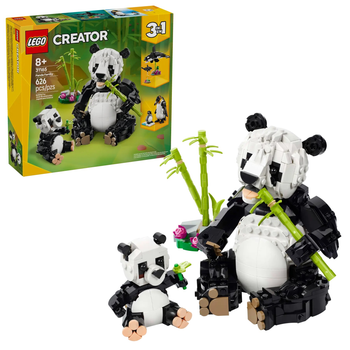 Zestaw klocków LEGO Creator 3 w 1 Dzikie zwierzęta: Rodzina pand 626 elementów (31165)