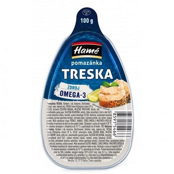 Паштет Тріска Hame Treska Pomazanka Omega-3 помазанка 100г
