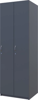 Шкаф для раздевалки Doros 2-х секционный 2 ДСП 60х52х180 см Графит (40512886)