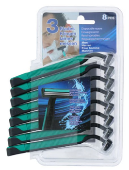 Набір бритв LIFETIME Razor man 3 леза 8 шт (871125218781)