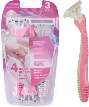Набір бритв LIFETIME Razor women 4 леза 3 шт (871125203080)