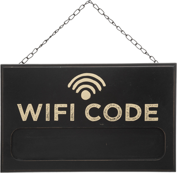 Крейдяна дошка Atmosphera Wifi Code чорна 35 x 22 см (3560231632229)