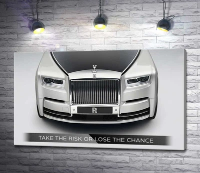 Картина Стильний Rolls Royce - Take the risk or lose the chance 60x37 см Модуль №1 (005047)