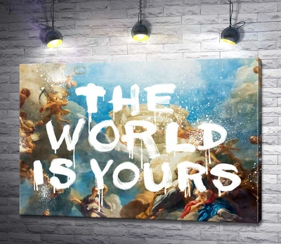 Картина Крис Беллини Мир принадлежит вам - The world is yours 100x70 см Модуль №1 (004945)