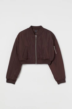 Бомбер H&M S темно-коричневий 6081024843
