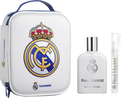 Набір для чоловіків Real Madrid Туалетная вода 100 мл + Туалетна вода 10 мл + Косметичка (8411114085463)