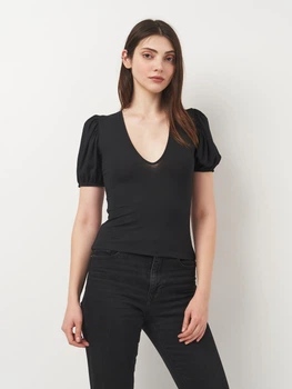 Футболка женская Zara 5644/801 S Черная (05644801800022)