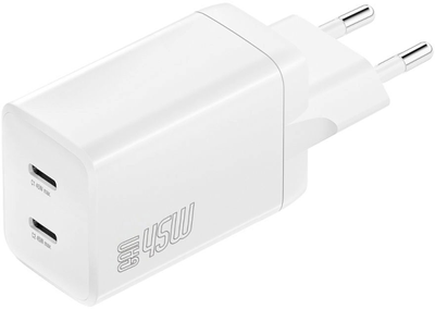 Зарядний пристрій 4smarts 45W Type-C White (4252011905157)