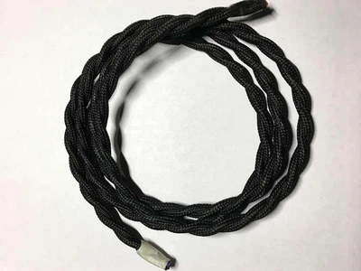 AMP кабель текстильный витой 2x0.75 black