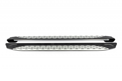 Бокові пороги Shining V1 (2 шт., Алюміній) для Citroen Berlingo 1996-2008 роки brr006+shn193