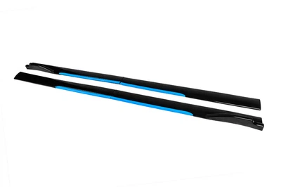 Універсальні накладки на бокові пороги Niken Blue (ABS) (4шт)