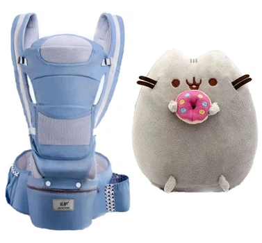 Хипсит, Эрго-рюкзак, кенгуру переноска Baby Carrier 6 в 1 и игрушка кот c Пончиком Пушин кэт (vol-2063)