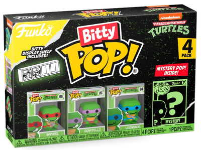 Zestaw figurek-niespodzianek Funko Bitty Pop Turtles Teenage Mutant Ninja Blit 2.2 cm 4 szt (889698715102)