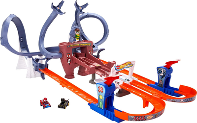 Автодром Hot Wheels Racerverse Spider-Man's Web Slinging Speedway Track Set HPL34 (194735162055)