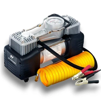 Компрессор автомобильный двухпоршневой Air Compressor 12v 628-4x4 85л/мин 10Атм автомобильный компрессор для шин