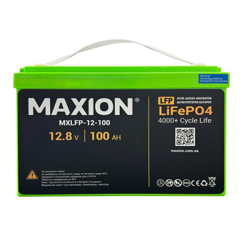 Акумулятор Maxion LiFePO4 12V 100 Ah ( Літій-залізо-фосфатний)