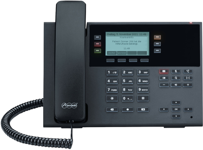 Telefon IP Auerswald COMfortel D-210 Black (4019377902783)