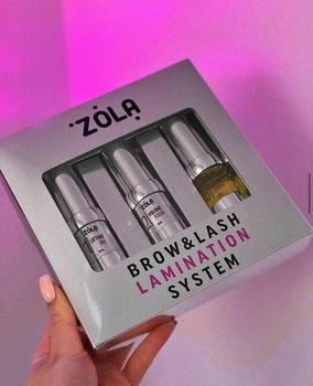 Набір складів для ламінування брів та вій Brow&Lash Lamination System Zola