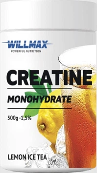 Креатин моногдрат Willmax Creatine Monohydrate 500гр холодный лимонный чай