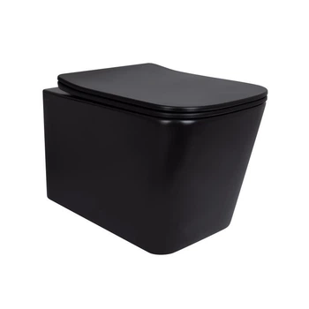 Унітаз підвісний Qtap Tern New Ultra Quiet із сидінням із сидінням Soft-Close MATT BLACK QT17332303ASMB