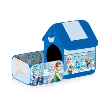 Детская палатка Princess Snow 9988 FZ-B домик бассейн для шаров баскетбольное кольцо цвет синий