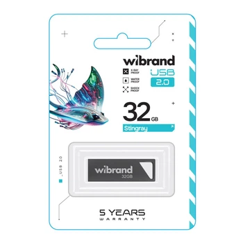 Флешка usb wibrand 32gb stingray серый