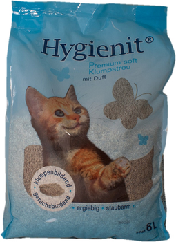 Наповнювач для котячого туалету Pretty Cat Hygienit Premium з ароматом дитячої присипки Бентонітовий грудкувальний 8 л (9003459602130)