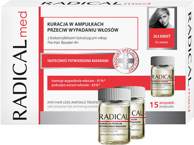 Kuracja Farmona Radical Med przeciw wypadaniu włosów 15 ampułek x 5 ml (5902082210108)