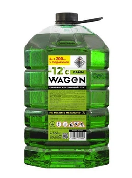 Омивач скла зимовий WAGEN -12 ° з ароматом лайма, 4.2 л