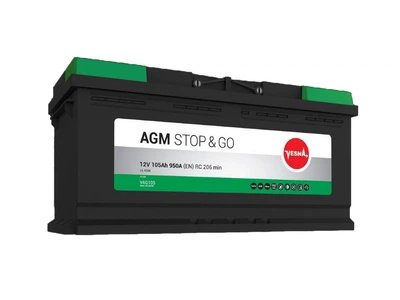 Акумулятор Vesna EFB 105 Ah/12V "0" (+ справа)